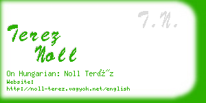 terez noll business card